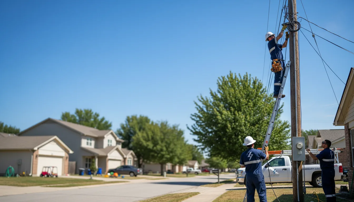 Residential electrician providing installation services in Franklin, ME